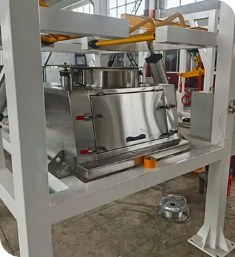 Dust-free big bag discharging into the hopper - view 4