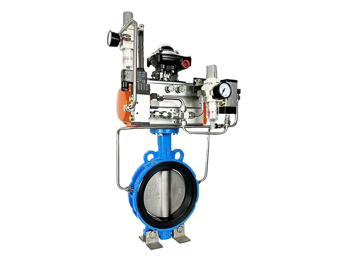 Butterfly valve with twin actuators - view 5