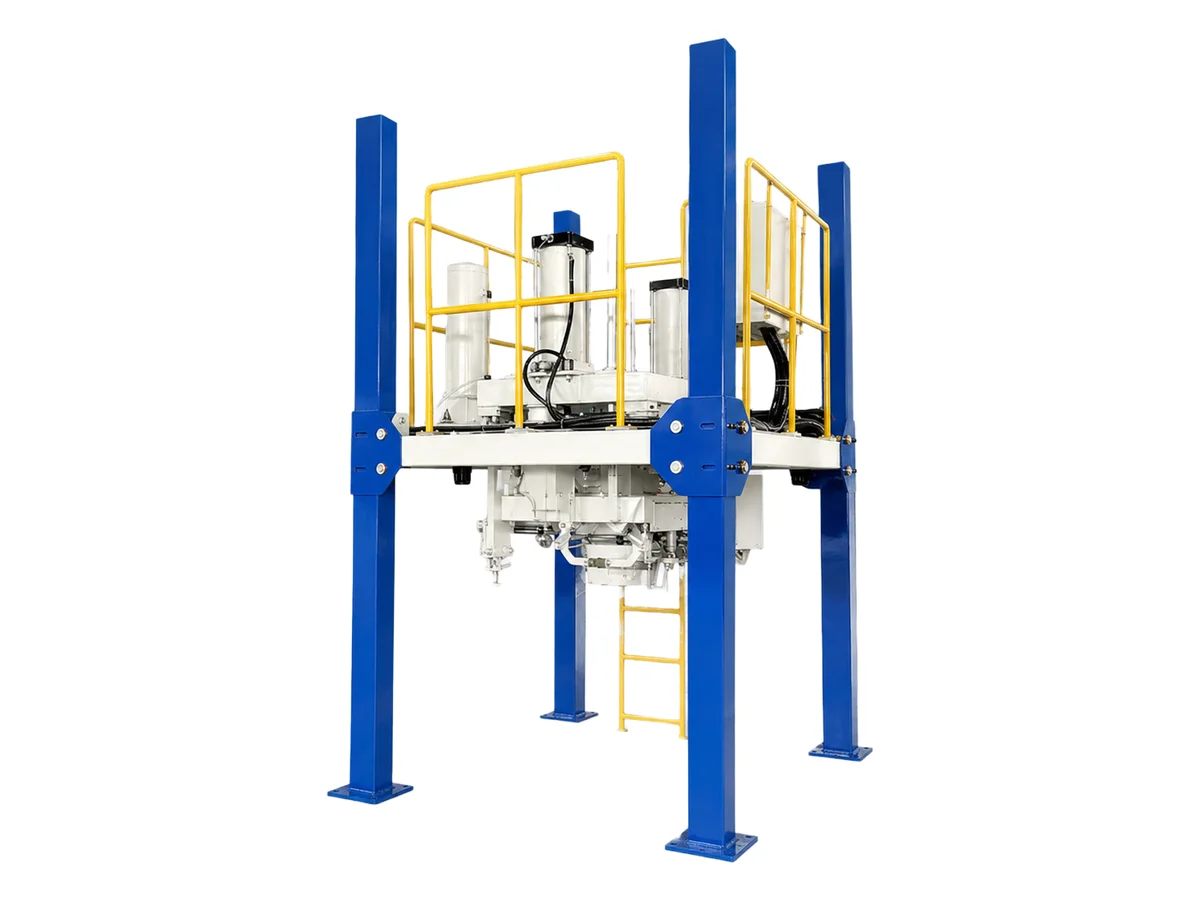 Big bag packaging machine with weighing frame - view 2