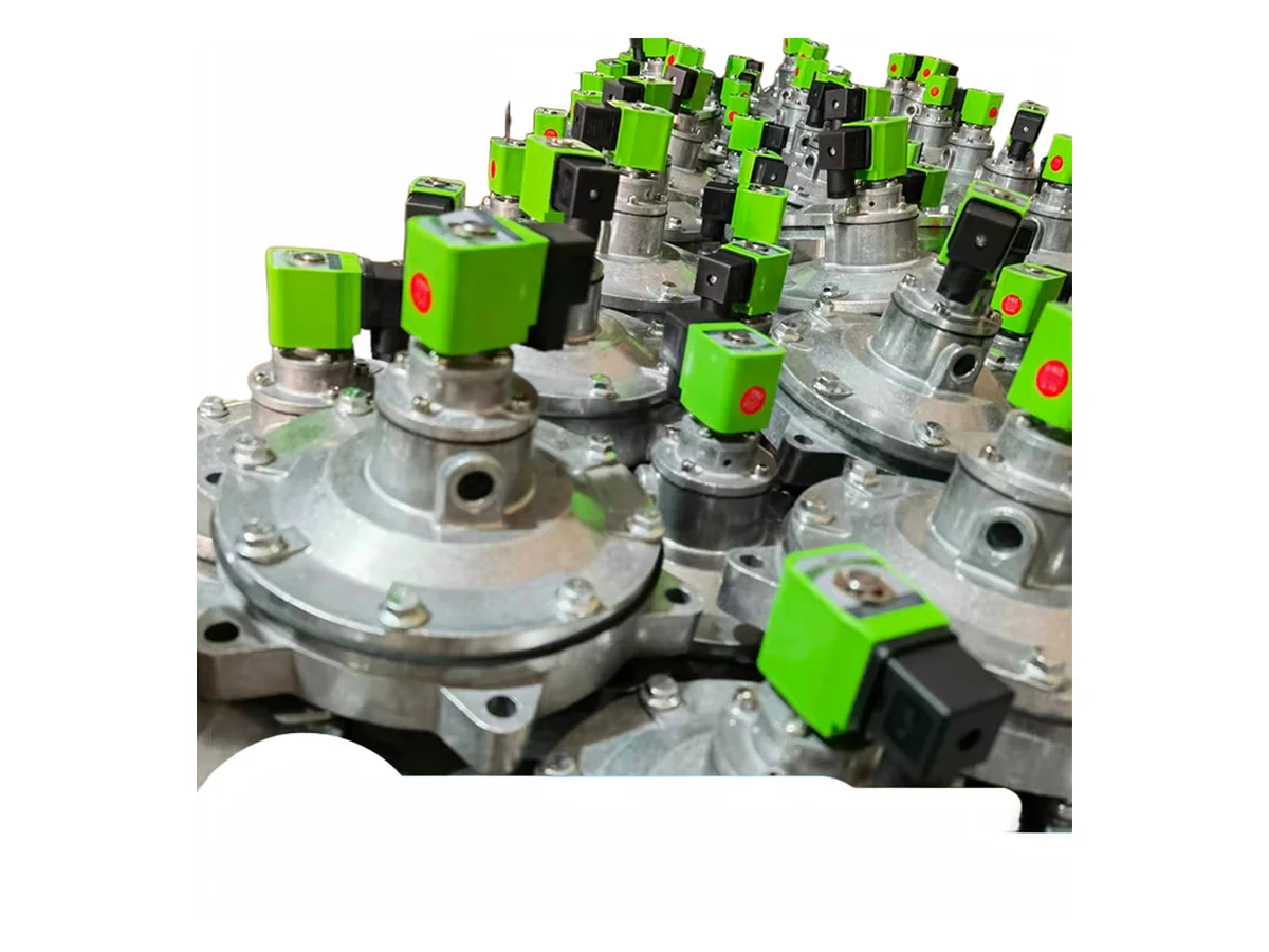 Pulse valves with solenoid coils - view 2