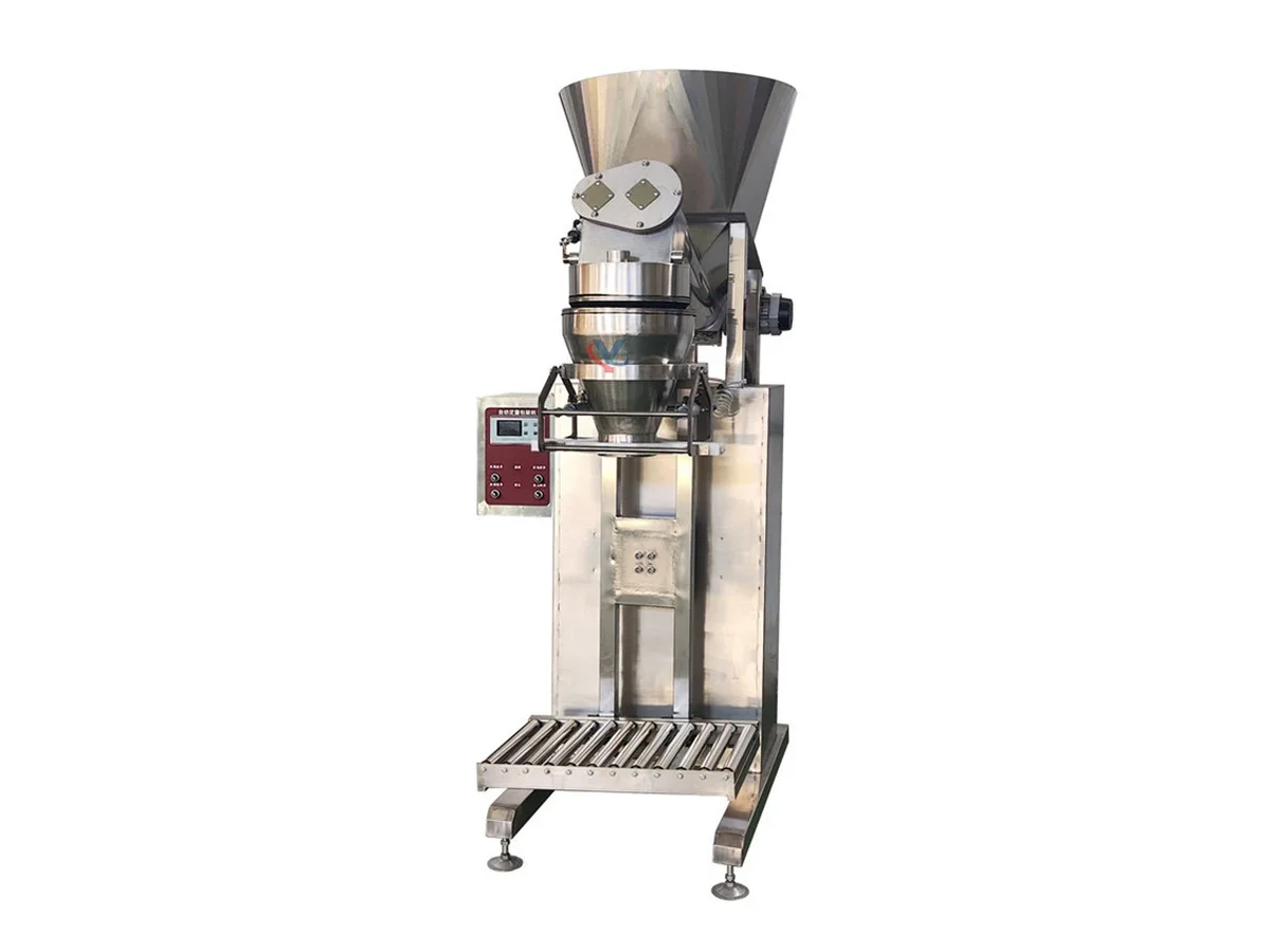 Small bag packing machine with feed hopper - view 2