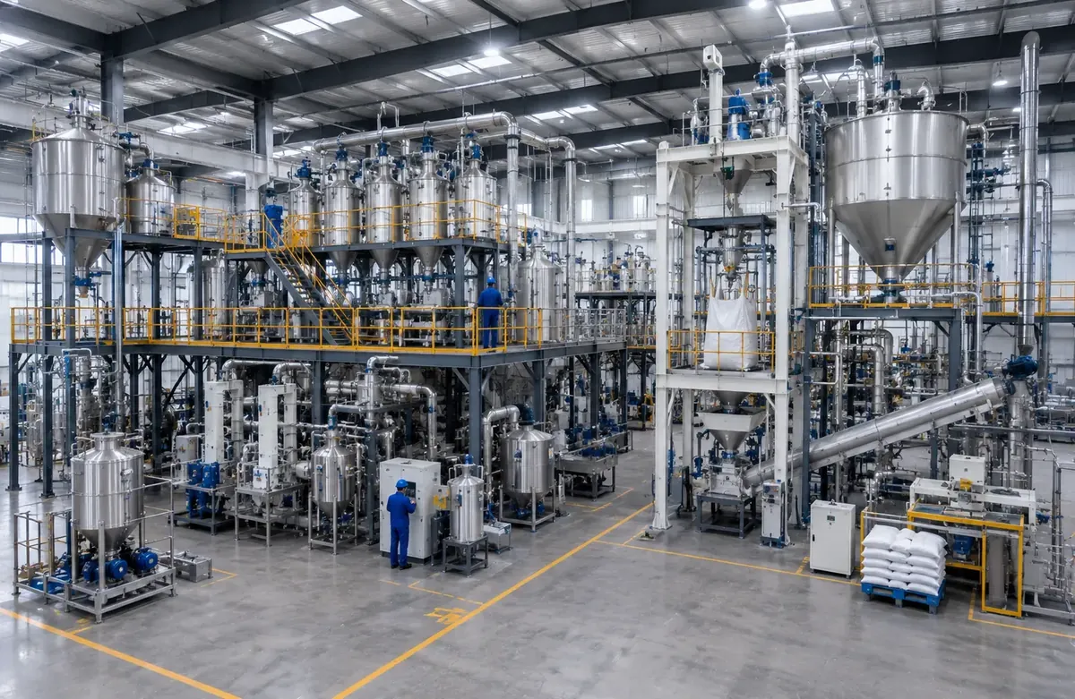 Complete powder processing plant